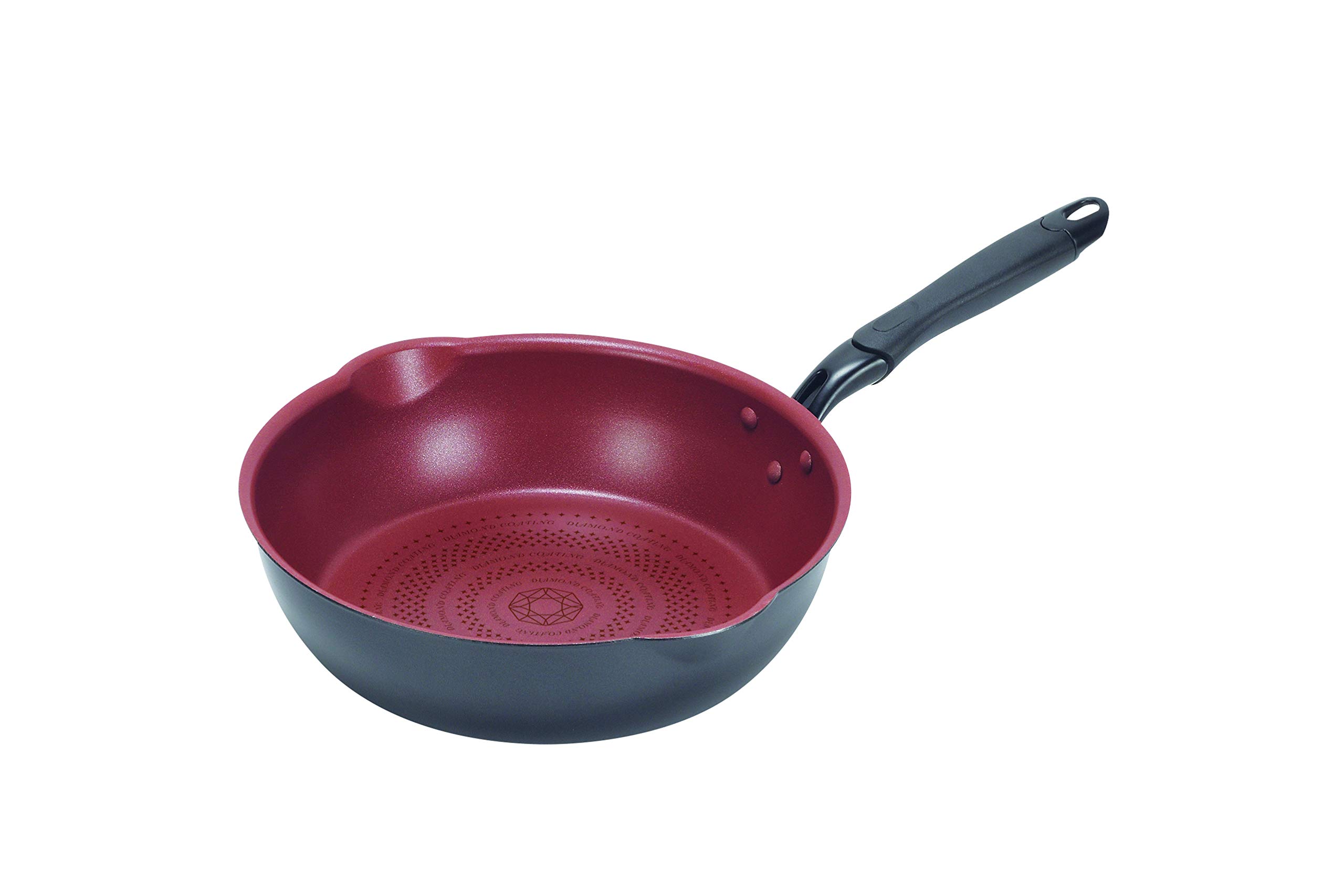 

Pearl Metal Frying Pan, 28cm, Extra Deep, Double-Ended, Induction Compatible, Diamond Coat, CookSign, HB-5592