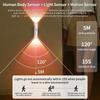Magnetic Rechargeable Led Night Light RGB Sunset Lamp Wireless Wall Lamp with Motion Sensor for Stair Cabinet Hallway Room Decor