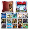 Roblox Game Cushion Cover Square Pillow Protector Decorate Back Support Mat Case