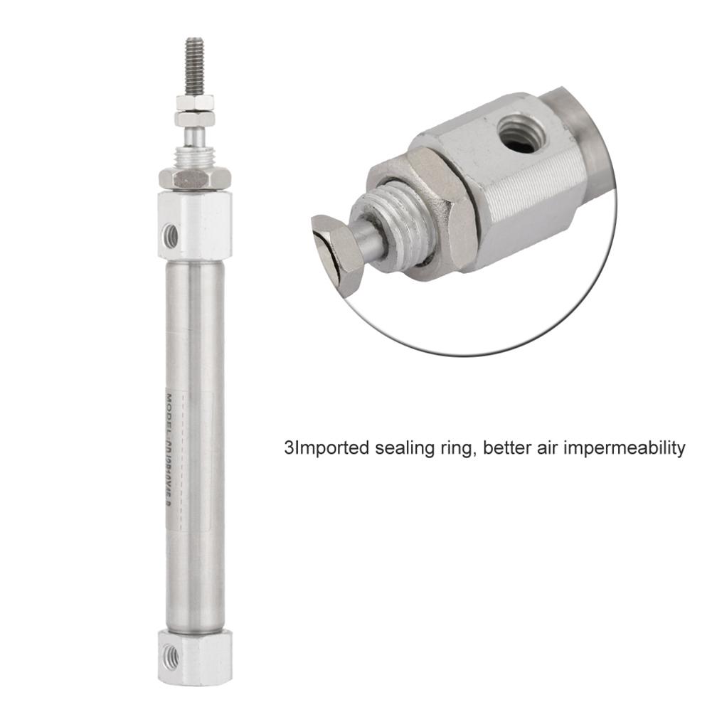 CDJ2B10, 45B Cylinder, Stainless Steel, Double Effect Pneumatic Cylinder with 10mm Diameter, 45mm Stroke, Life, Quieter