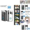 Wireless Visual Smart Doorbell With Voice Intercom And Remote Wifi Functionality For Home Security
