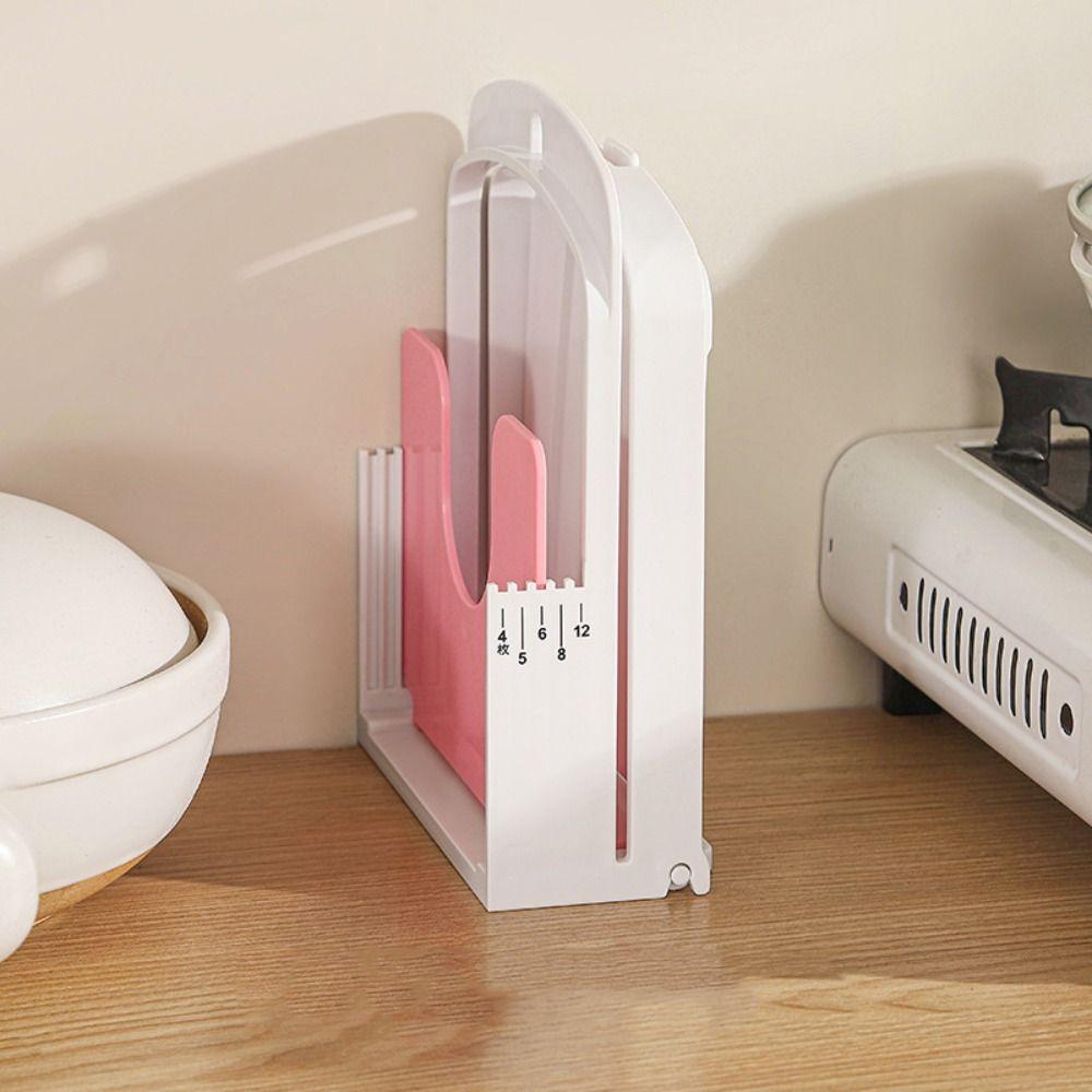 DIY Toast Loaf Slicing Machine Foldable Bread Cutting Guide Tool New Toast Bread Slicer Stand
