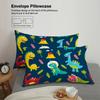 3pcs Cartoon Dinosaur Pattern Print Duvet Cover Set, Soft, Comfortable and Breathable Bedding Set, for Bedroom, Guestroom, Hotel