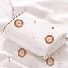 Cotton Muslin Cute Cartoon Printing Baby Swaddle Blanket Soft Breathable Newborn Baby Receiving Blanket For Infant Boys Girls