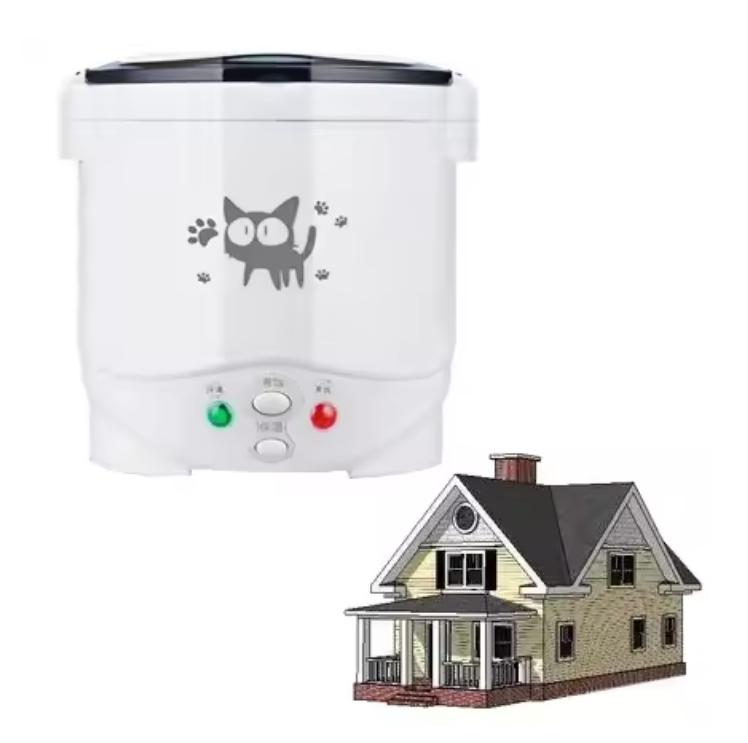 

2026 Electric Mini Rice Cooker Portable MultiCooker Household Rice Cookers 12V 24V 220V Pot Cooking Machine Pans For Car Truck Home