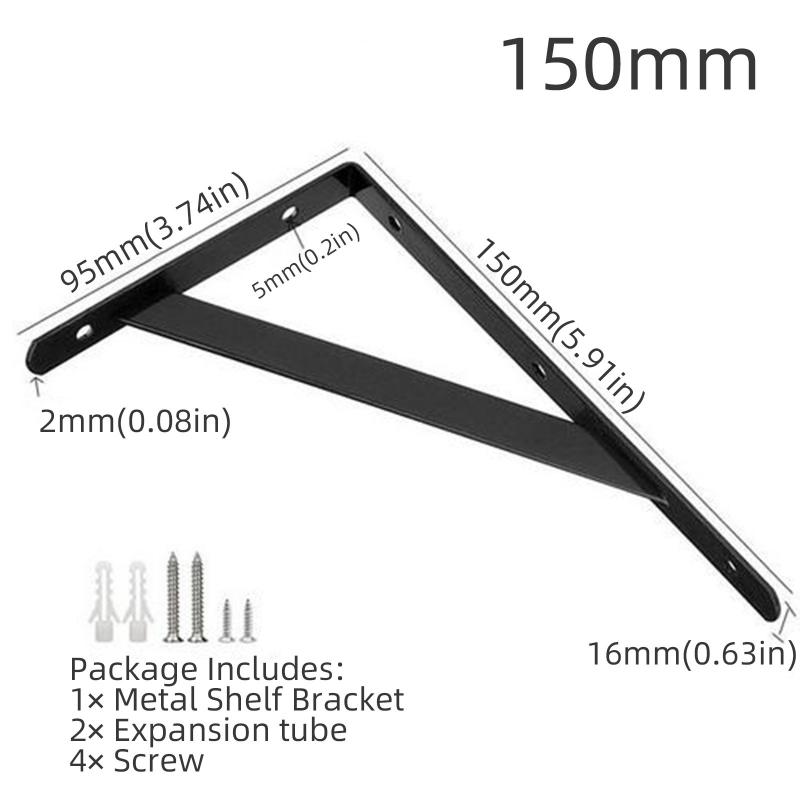 

Сверхпрочный кронштейн для полки, настенный L-образный кронштейн, металлическая опора, угловой кронштейн для полок, настенное крепление, стойка, поддержка стеллажа
