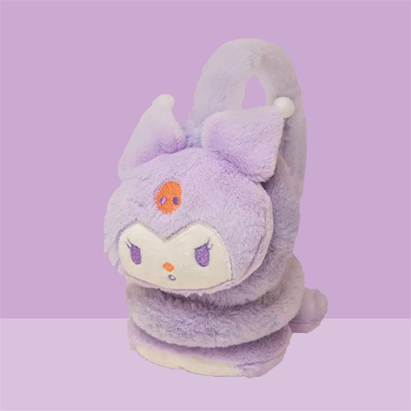 Cute Cartoon Sanrio Winter Female Student Cycling Earmuffs, Anti Cold Plush Earmuffs, Ear Wraps, Ear Warmers