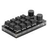 Macro Mechanical Gaming Keyboard 12 Keys 2 Knobs Programmable Wired Keyboard with Red Switch for