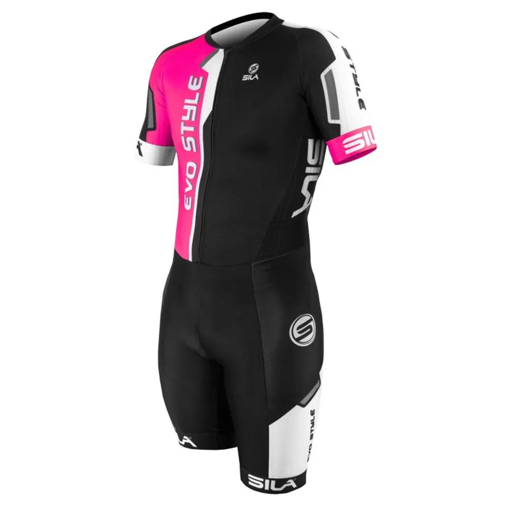 Sila Męska Koszulka Rowerowa Triathlon Sportowy Garnitur Tri Ciclismo Hulajnoga Wrotki Łyżwiarstwo Szybkie Letni Rower MTB Zespół Ubrania Wyścigowe