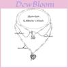 Artificial Pearl Pendant Necklace For Women With Heart Charm Geometric Design Summer