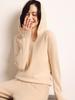 Soft Hooded Cashmere Sweater for Women - 2026 Autumn/Winter Collection: Solid Color, Gentle Style, Loose Fit