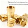 Brass 3-Way Splitter Pipe Connector
