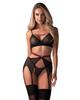 Obsessive - Sexy Semi-Sheer 3-Piece Set Novenes XS/S