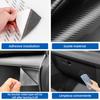 For Dacia Duster 2024-2027 LHD Carbon Fiber Texture Glove Box Anti‑Kick Pad Sticker Co‑Pilot Storage Box Interior Decor Trim
