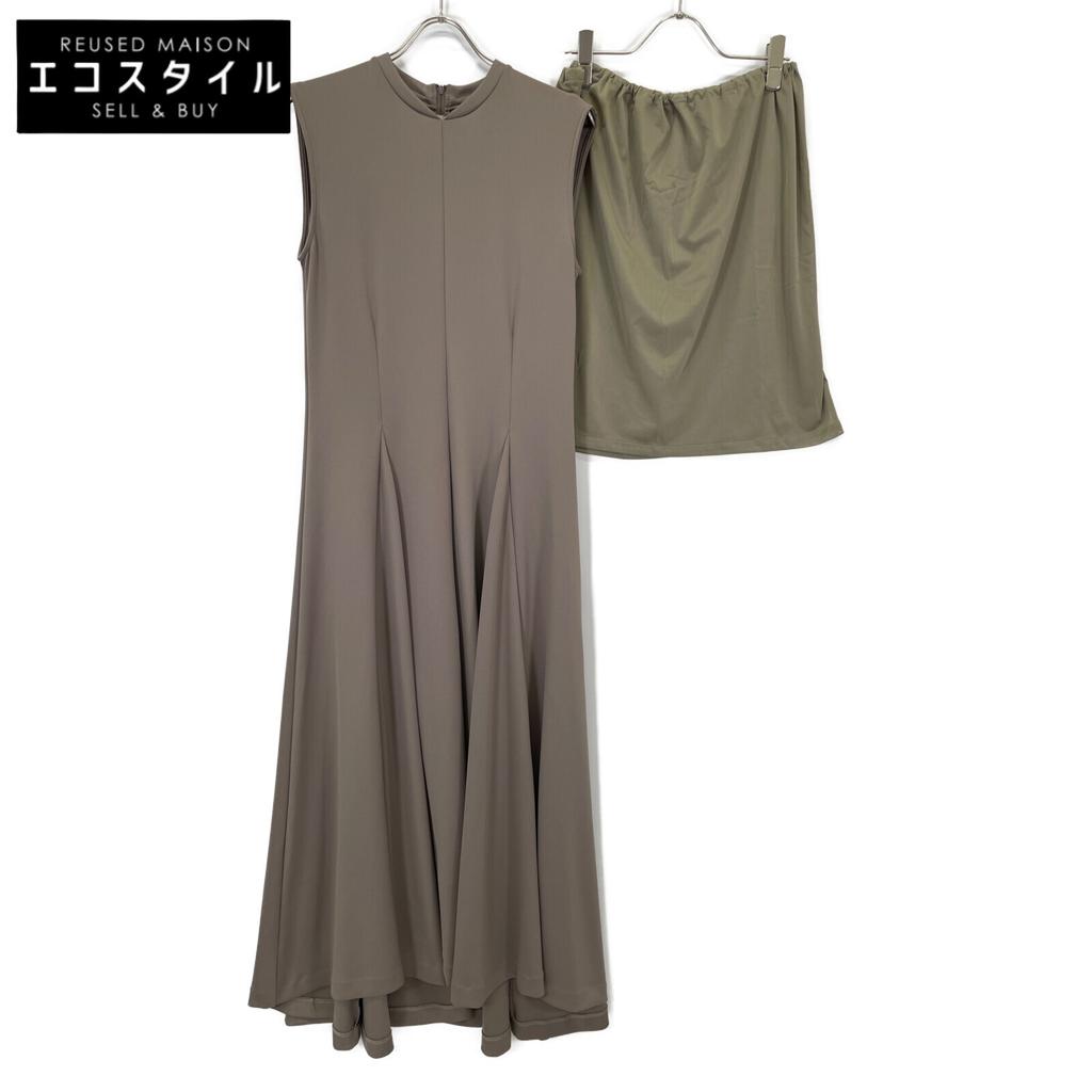 1piu1uguale3 Khaki Sleeveless One-piece Dress 2 khakiUsed