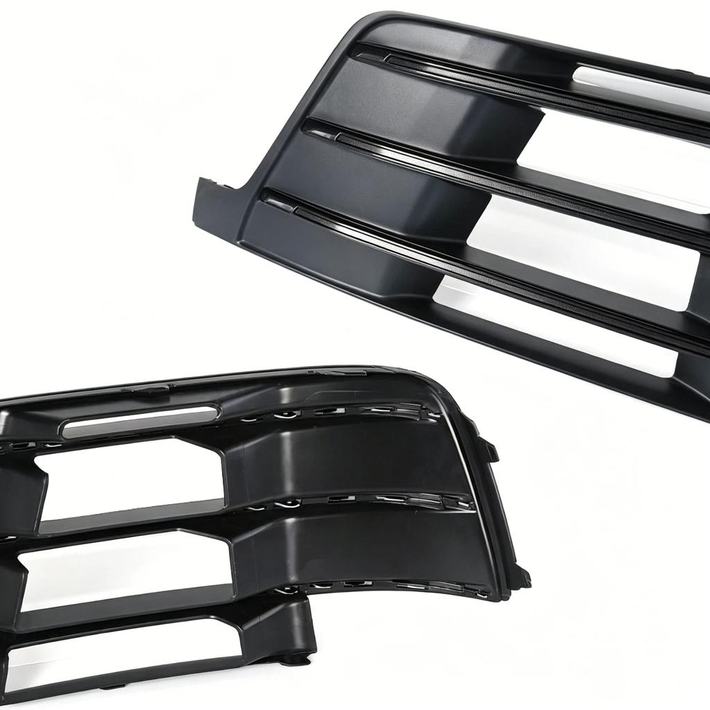 Front Bumper Fog Light Grilles Matte Black Weather Resistant High Durability for Q7 Exterior Auto Parts