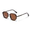 Glasses Material Tac Polarized Sunglasses Men'S Driver'S Glasses Round Semi-Metallic Sunglasses Women