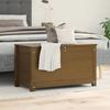 823537 vidaXL Boîte de rangement Marron miel 80x40x45,5 cm Bois massif de pin