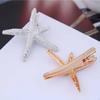 Women Hair Clip Alloy Starfish-shape Geometric Grasping Clip Hair Ornaments