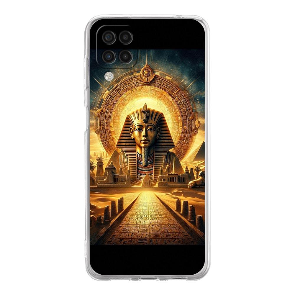 Phone Case For Samsung A13 A33 A35 A55 A73 A53 A23 A51 A71 A21S A31 A41 A05s A03S A15 A25 5G Cover Ancient Egypt God Pyramid