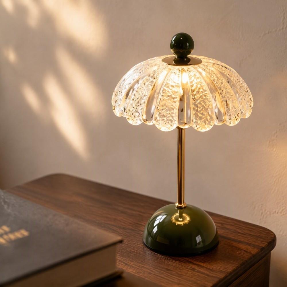 Cream Style Desk Lamp Charging Ambient Night Light Atmosphere Bedside Lamp  Bedroom