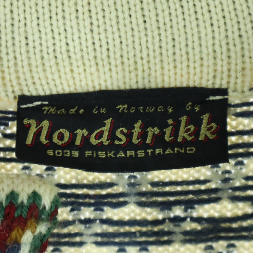 Norstrikk Made In Norway Fair Isle Pattern Metal Hook Cardigan M Nordic Men's Used