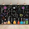2D Chemistry Lab Backdrop Science Themed Birthday Photography Background