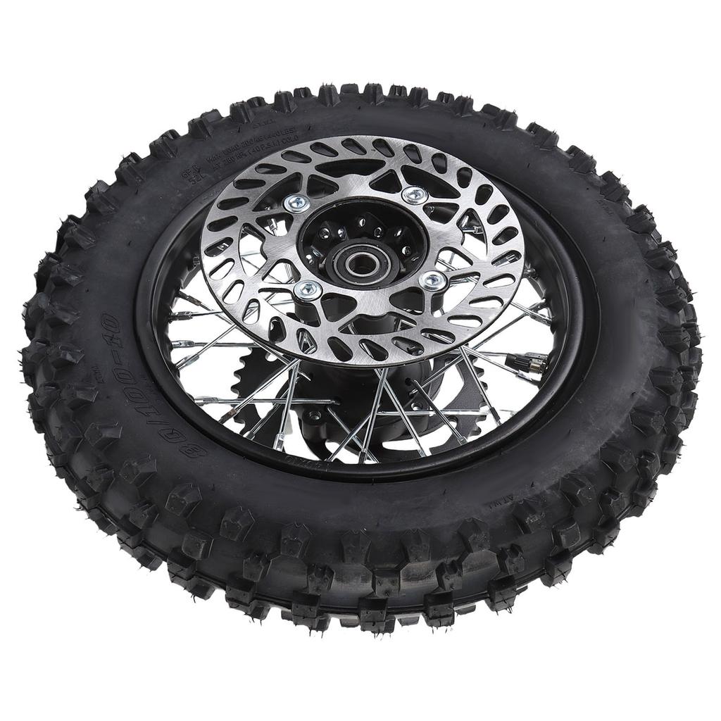 10 Inch Rear Wheel Rim Tire Assembly 80 100 10 3.00 10 15mm Axle Rear Wheel Tire and Rim Inner Tube Assembly Include