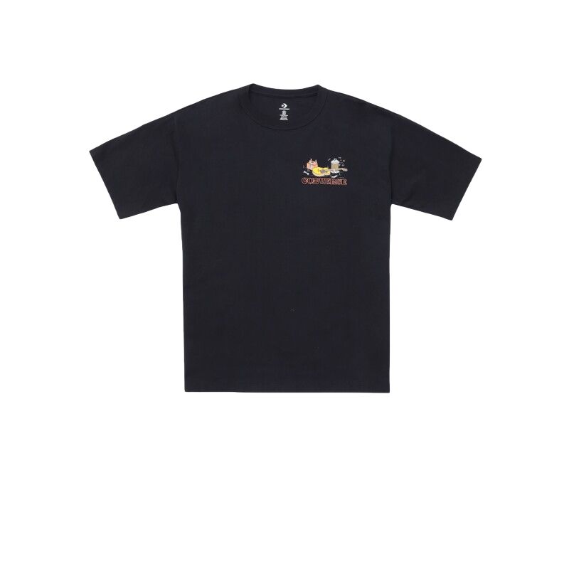 Converse T Shirts Unisex Black Crew Neck UCK030-023 L