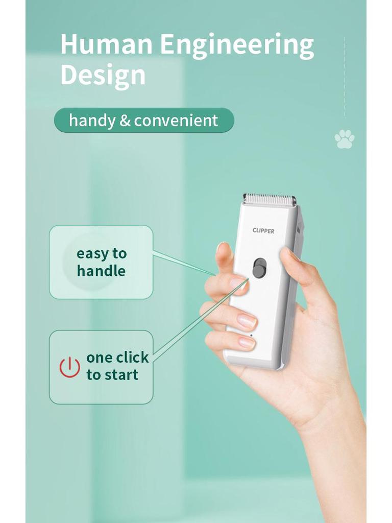 Cichy Wodoodporny Elektryczny Trymer do Sierści Zwierząt Domowych dla Kotów i Psów