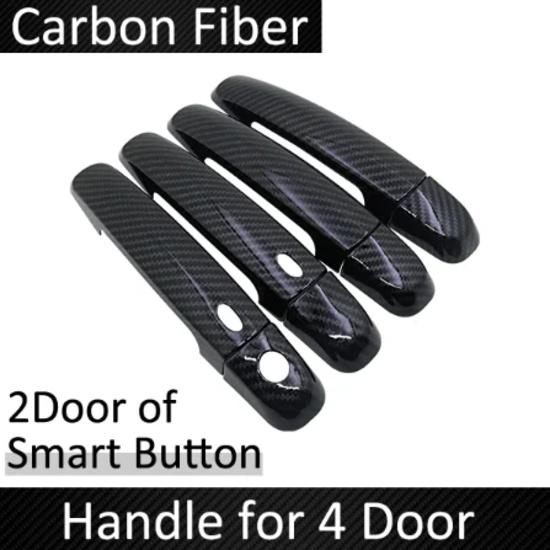 Black Carbon Fiber for Suzuki Swift Maruti DZire 2004~2015 2008 2009 2010 2011 2012 2013 2014 Door Handle Cover Car Accessories