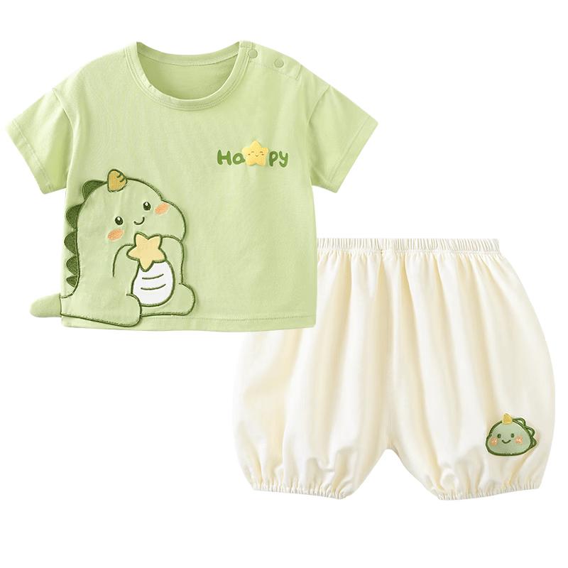 Youqi Baby Summer Short-Sleeve & Shorts Set