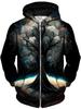Psychedelic Pattern 3D Printed Scenery Zipper Hoodies Men Women Fashion Hooded Oversized Hoodie Kids Zip Up Sweatshirts Coat