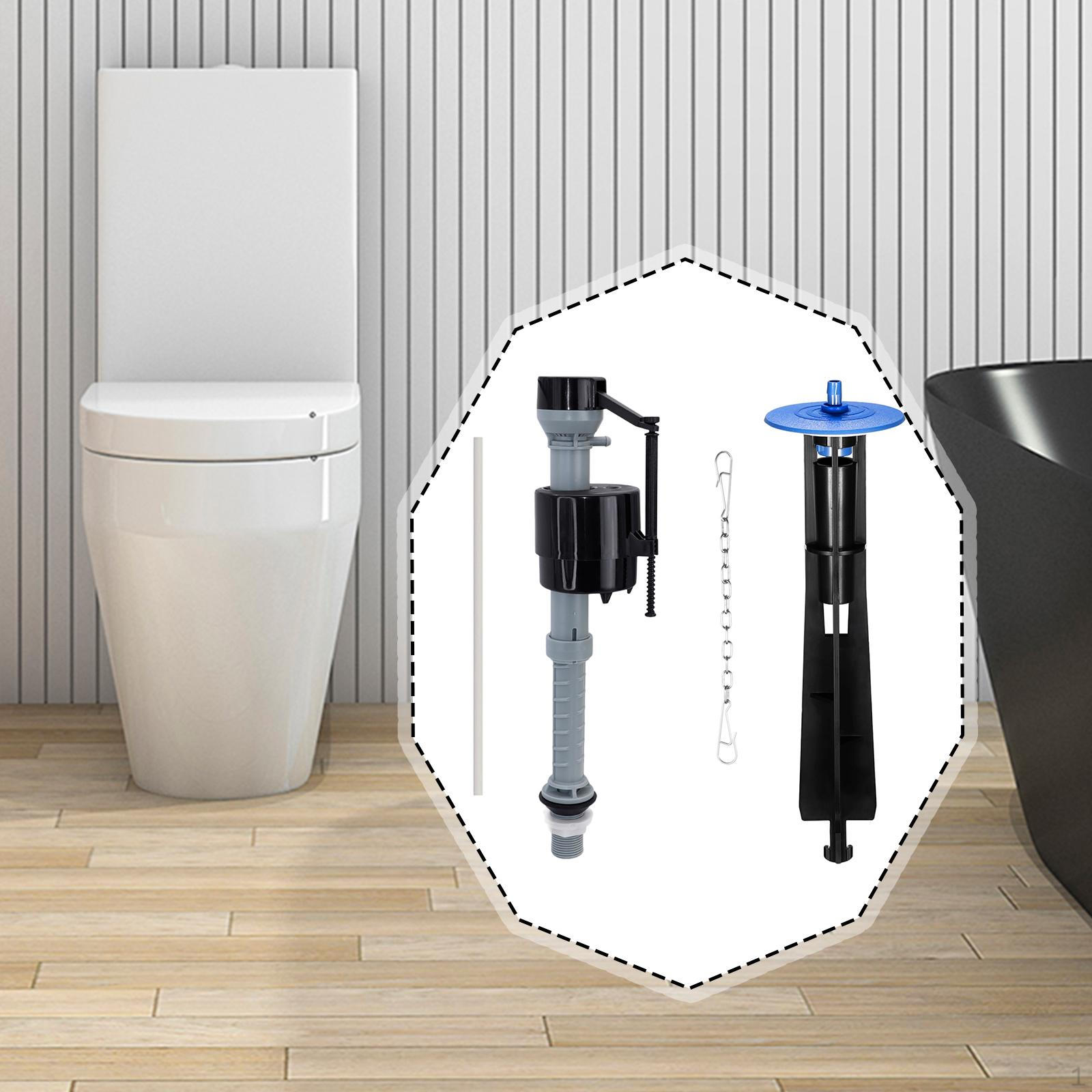 

Toilet Fill Valve Kit Canister Flush Easy Installation WC Tank Replacement Spare Parts синий