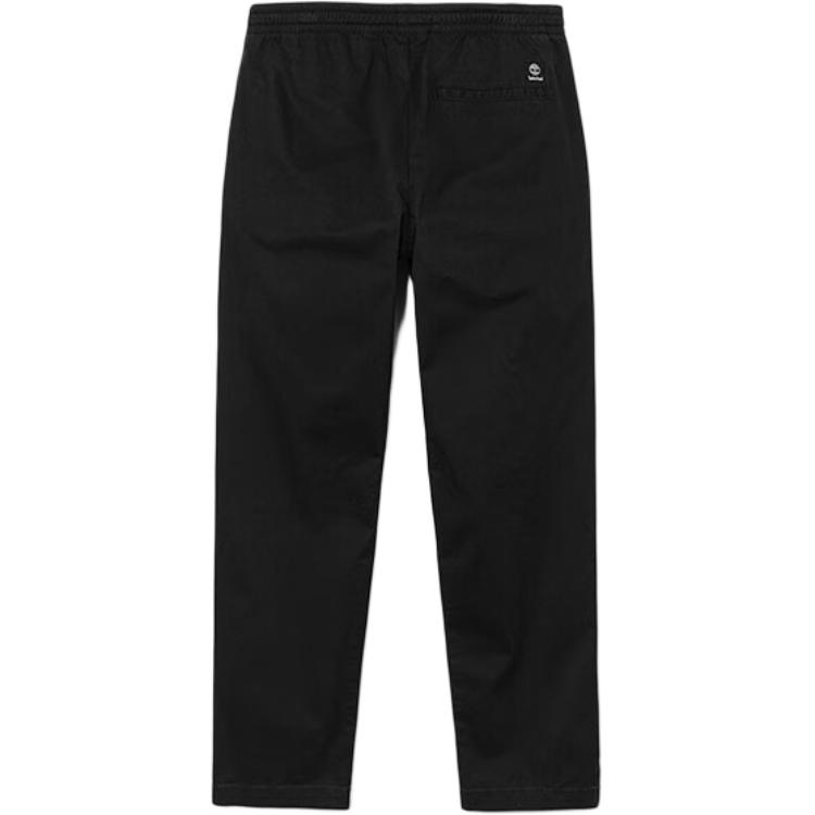 Timberland Versatile Lace-Up Solid Color Comfortable Casual Pants Men Pants Black A6C3R-001
