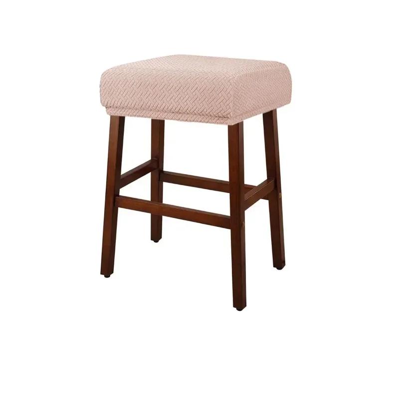Square Elastic Bar Stool Covers Square Chair Cover Anti-Dirty Seat Covers Home Chair Protector Barstool Stretch Chair Slipcover