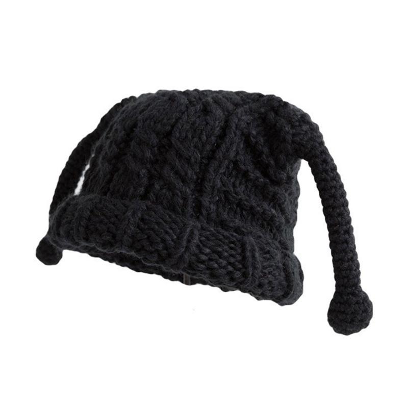 Solid Color Knit Hat Warm Winter Soft Knitted Hat Birthday Present for Unisex