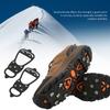 1 par de 8 dentes para caminhada na neve ao ar livre, grampos de unha, antiderrapantes, sapatos de gelo, pontas, capas(M )
