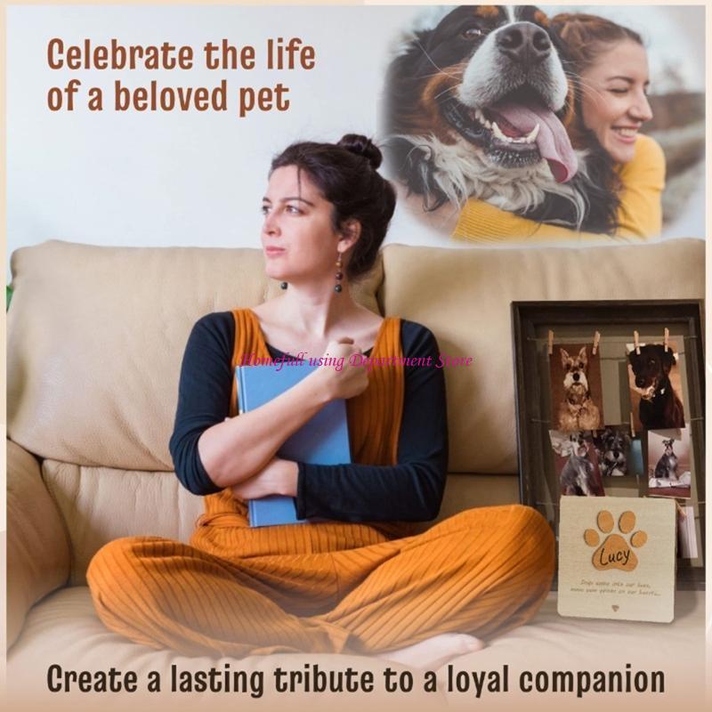 Pet Memorial Card for Cherished Pet Desktop Decors Loss of Dog/Puppy Gift China Mainland