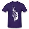 Cool Saxofoon Verjaardag Grappig Unisex Grafisch Vintage Cool Katoen Korte Mouw T-shirts O-hals Harajuku T-shirt