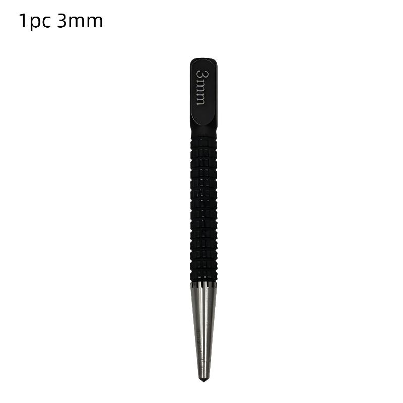 Carbon Steel Center Punch Set Non Slip Grip 1.5Mm 2Mm 3Mm For Woodworking Metal Drilling Positioning