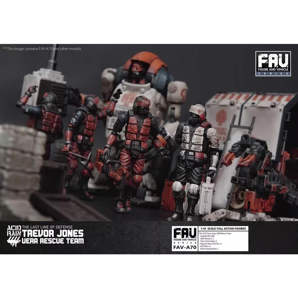 HiPlay TOY ALLIANCE ACID RAIN Trevor UERA Rescuer Action Figure Painted Finished Product 1/18 FAV-A70 Jones,