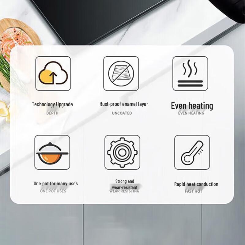 SUPOR Emaille Raffinierte Eisen Wok