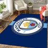 Manchester City Pattern Rug Floor Mat for Living Room or Bedroom Soft and Comfortable Carpet a Gift for Birthday and Holiday.