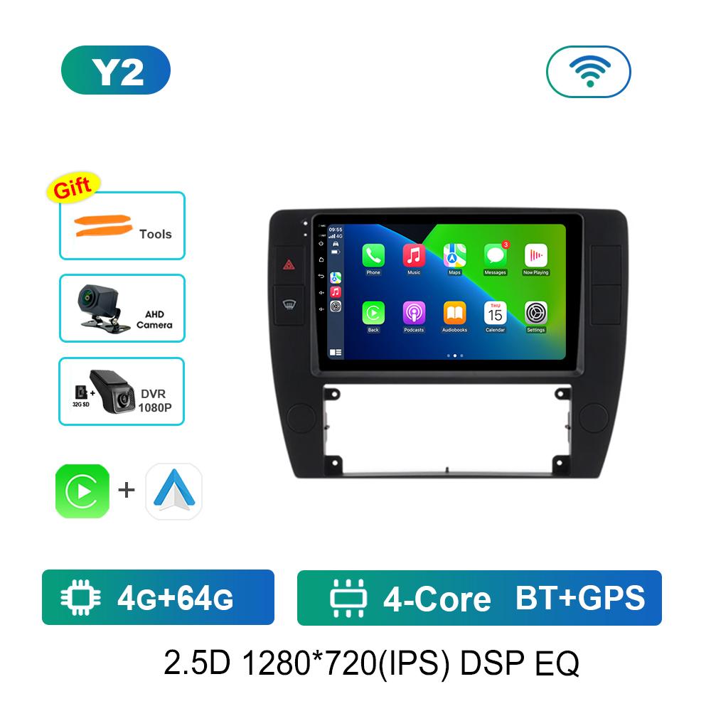 Android Car Radio Multimedia Video Player for VW Volkswagen Passat B5 2000 2001 2002 - 2005 Cooling Fan 4G WiFi Touch Screen