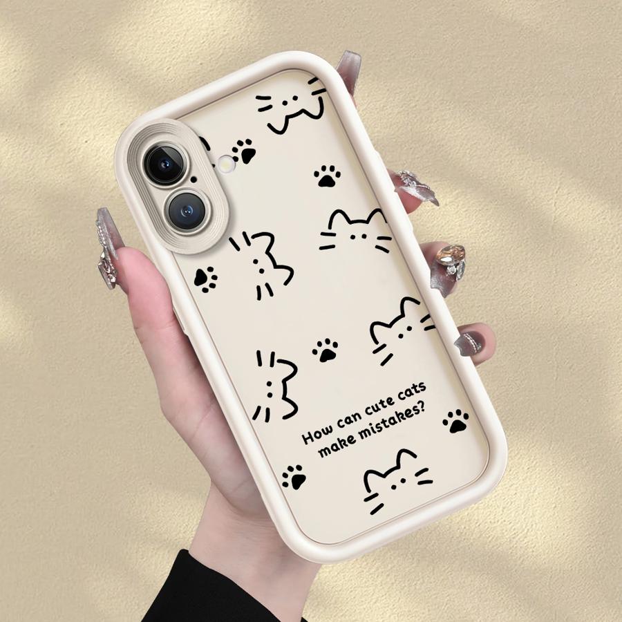 

Cartoon Animal Cute Cat Phone Cover Case for iPhone 12 Pro 14 Air 15 Plus 13 16 17 Pro Max 11 iPhone Air
