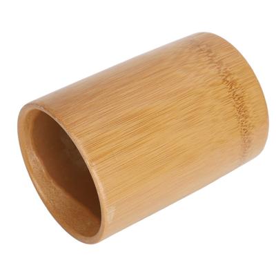 Cylinder Cylinder Bamboo Tool Holder  Vanity Desktop Small Beauty Sundries Finishing