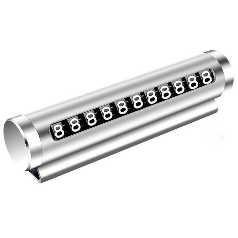 Fade Resistant Aluminum Car Parking Number Plate Roller Adjustment System Adhesive Mounting for Road Safety Compliance