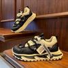 Mens Breathable Mesh-Panel Chunky Sole Casual Running Shoes Sport Sneakers