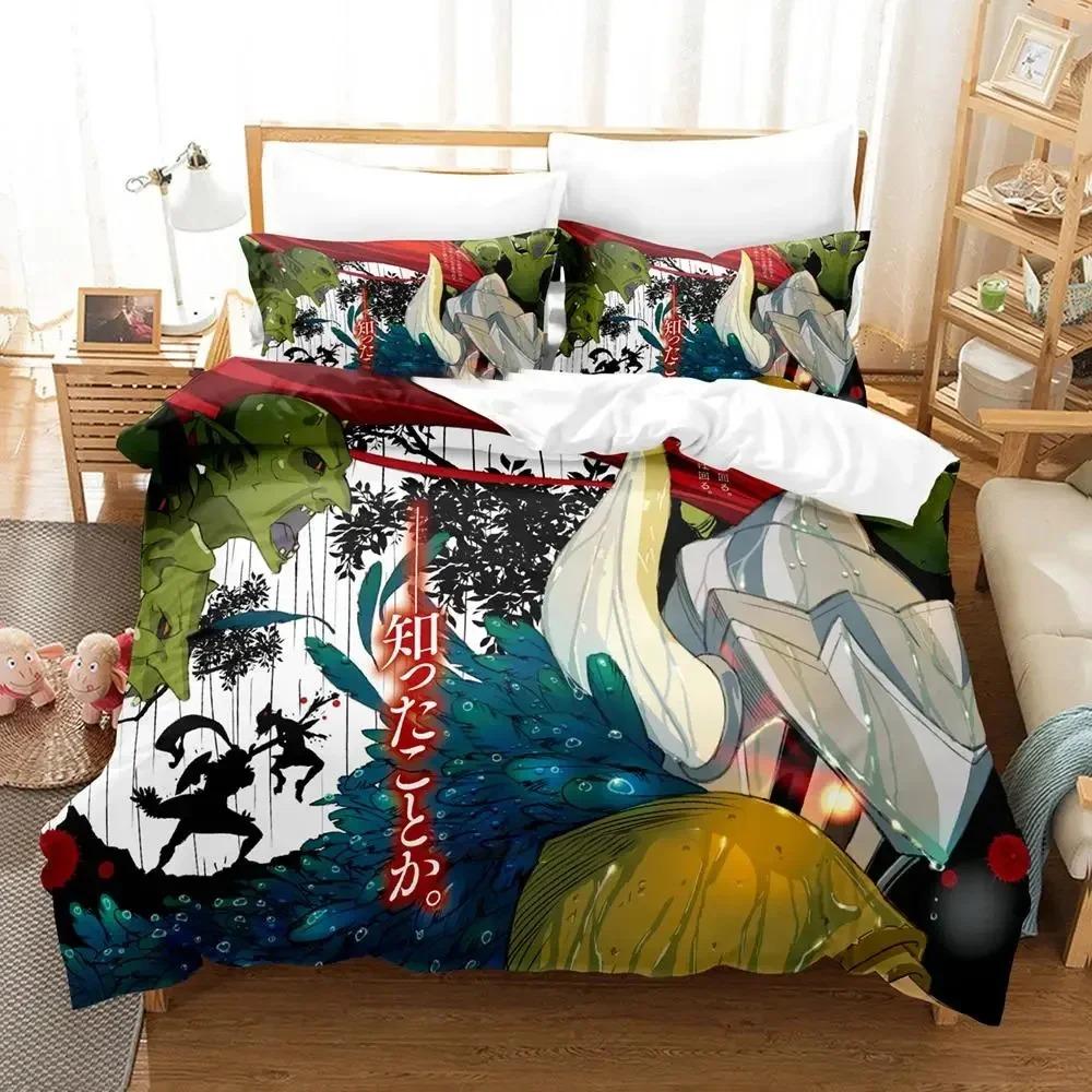 3D Anime Goblin Slayer Bedding Set Duvet Cover Bed Set Quilt Cover Pillowcase Comforter king Queen Size Boys Adult Bedding Set